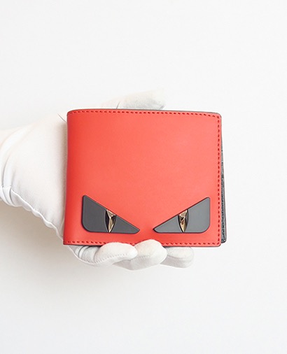Fendi Monster Wallet Smooth Leather, front view